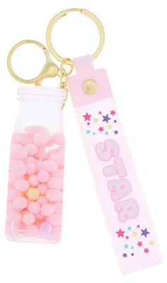 Produktbild von SWIRLY damen schlusselanhanger - rosa, ONESIZE