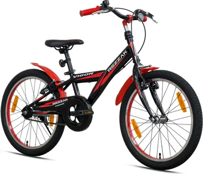 Produktbild von 20 Zoll Kinderfahrrad Jungen Fahrrad Rücktrittbremse RH 26 cm Schwarz Rot NEU -078
