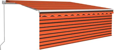 Immagine prodotto di Tenda a rullo a scomparsa manuale 4,5x3 m arancio e marrone