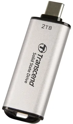 Produktbild von Transcend ESD300, 2 TB, USB Typ-C, 1050 MB/s, 10 Gbit/s, Silber