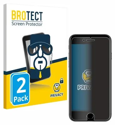 Produktbild von 2x BROTECT Sichtschutzfolie für Apple iPhone 7 / 8 Anti-Spy Privacy Sichtschutz Blickschutz Folie Blaulicht-Schutz