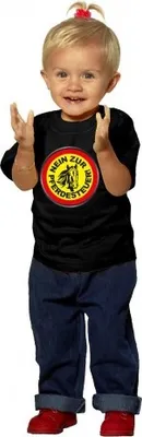 Produktbild von Kinder T-Shirt mit Aufdruck - NEIN ZUR PFERDESTEUER - 06975 - schwarz - Gr. 86-164 Größe - 152/164