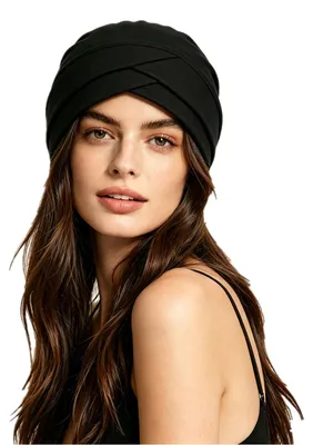 Produktbild von SJTJSPX Turban-Mütze für Damen, muslimischer Hut, elastisch, Nachtmütze, gekreuz