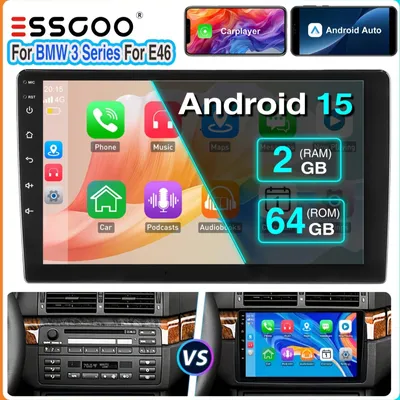 Immagine prodotto di Autoradio BMW E46 2 DIN - Lettore multimediale - Autoradio - Sistema di navigazione - Radio touchscreen