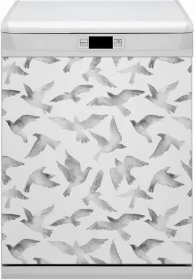 Produktbild von Küche Magnet für Spülmaschine  Abwaschbar 60x80 cm Geschirrspüle  - Vögel