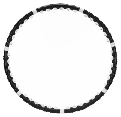 Obrázok produktu pre ACTIGET Hula-Hoop obruč 92 cm – s masážnymi výstupkami, skladateľná, čierna