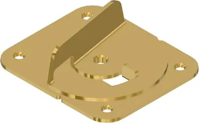 Produktbild von ITALIANA FERRAMENTA Fixierungsriegel, 57 x 50 mm, Stahl verzinkt