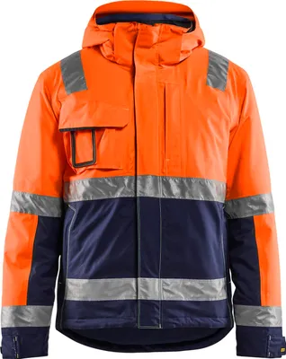Produktbild von High Vis Winterjacke "4870 " - Blakläder High Vis Orange/Marineblau 5XL