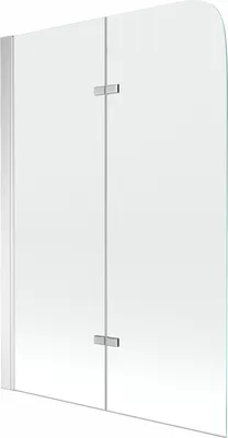 Produktbild von Mexen Felix 2-Flügel-Badewannenwand 80 x 140 cm, Transparent, Chrom - 890-080-002-01-00