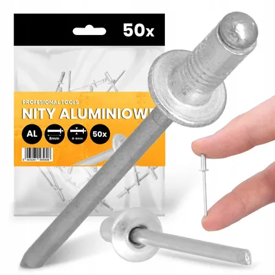 Obrázok produktu pre TRCR Hliníkové nitovacie nity 4x8 mm pozinkované 50 ks