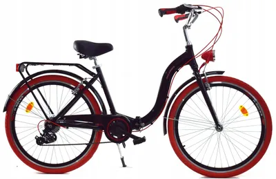Zdjęcie produktu dla Rower Dallas Składak Alu 28" 7spd - czarny z czerwonym