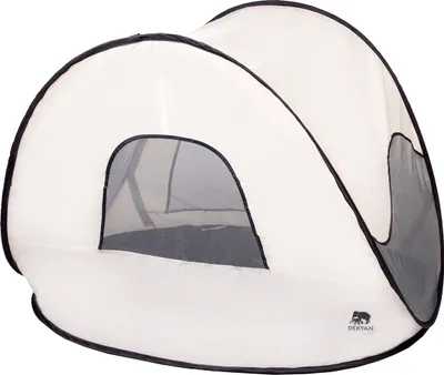 Obrázek produktu pro DERYAN Pop-Up plážový stan s moskytiérou 120x90x80 cm krémový