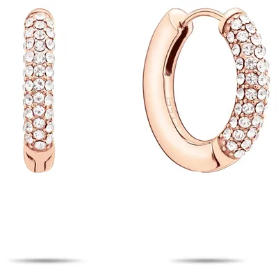 Productafbeelding van Tamaris Damen creolen TJ-0672-E-22, gemaakt van roestvrij staal met een rosé gouden coating