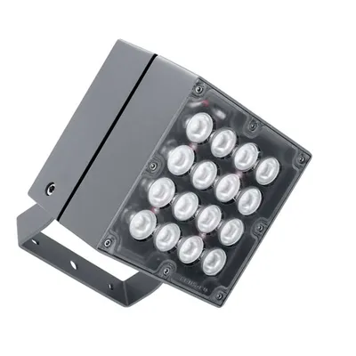 Immagine prodotto di Proiettore da esterno LEDS C4 Cube - Ø 16,2 cm, 62 W, bianco neutro, 4139 lm, IP65, grigio