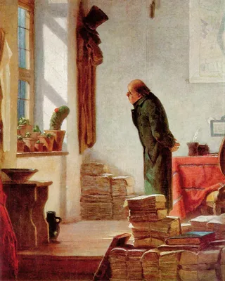 Produktbild von Carl Spitzweg Kunstdruck Bild - Der Kaktusliebhaber, 1850 (50 x 40 cm)