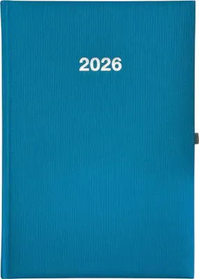 Produktbild von 2026 ADINA Wochenkalender A5+ türkis 24x16cm 1 Woche auf 2 Seiten cremefarbenes 80g Papier