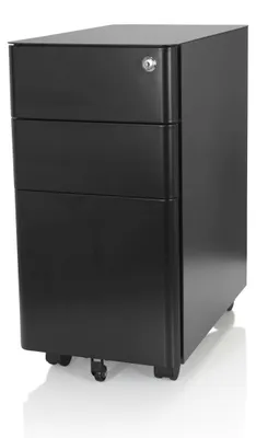 Obrázek produktu pro Kancelářský vozík hjh OFFICE s 3 zásuvkami, barva: šedá. Rozměry: 59,0 x 30,0 x 50,0 cm. Materiál: ocel