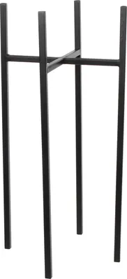 Produktbild von Mica Decorations Ascot Pflanzenständer - L24 x B24 x H55 cm - Metall - Schwarz