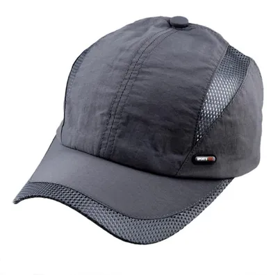 Produktbild von Atmungsaktive Mesh Baseball Cap Herren Damen Verstellbar Grau