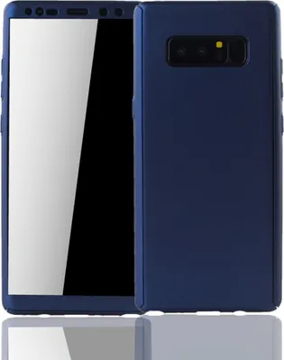 Produktbild von Handyhülle Schutzhülle für Samsung Galaxy Note 8 Full Case Cover Displayschutz 360 Blau
