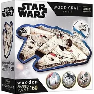 Produktbild von Trefl Star Wars Holzpuzzle Millennium Falcon 160 Teile