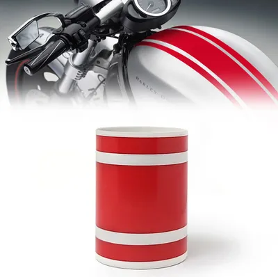 Immagine prodotto di Strisce adesive per moto 3 fili rosse 120 mm x 2 mt