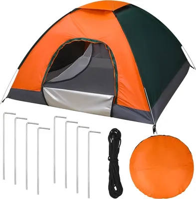 Produktbild von Campingzelt für 3-4 Personen Automatik Kuppelzelt Pop-up Zelt Wurfzelt Outdoor Wasserdicht Camping Zelt