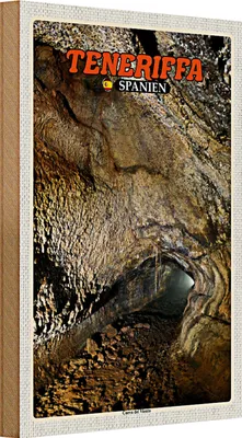 Produktbild von Holzschild Reise 20x30cm Teneriffa Spanien Cueva del Viento Höhle