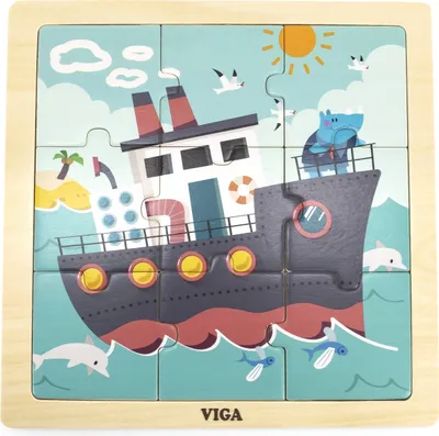 Produktbild von Viga 44630 Puzzle mit 9 Elementen - statek