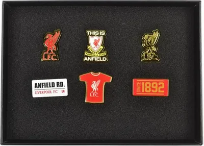 Obrázok produktu pre FC Liverpool - sada odznakov "Executive" (balenie 6 kusov) BS6432 (jedna veľkosť) (viacfarebné)