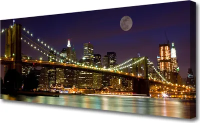 Produktbild von Tulup Leinwand-Bilder 125x50 Wandbild Canvas Kunstdruck Brücke Architektur