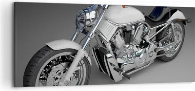 Produktbild von Bild auf Leinwand - Leinwandbild - Motorrad Geschwindigkeit Motor - 120x50cm - Wand Bild - Wanddeko - Leinwanddruck - Bilder - Kunstdruck - Wanddekoration - Leinwand bilder - Wandkunst - AB120x50-0516
