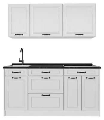 Imagen del producto de Cocina para solteros Vicco R-Line Blanco casa de campo/Blanco 160 cm encimera Antracita, Model 67746