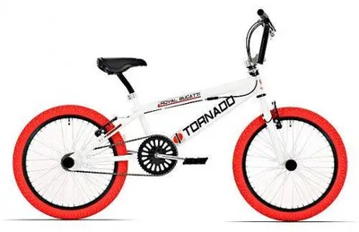 Produktbild von Tornado 20 Zoll Freestyle Bike Weiß rote Reifen 200022