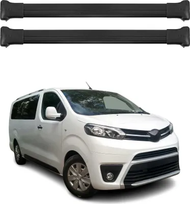 Produktbild von Dachträger Gepäckträger für Toyota Proace 2016-2024 Relingträger Alu Schwarz 4x