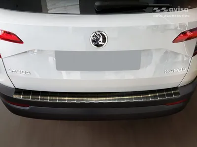 Immagine prodotto di Protezione paraurti in acciaio inox nero adatta per Škoda Karoq nero 2017-FL.2020,FL.2021
