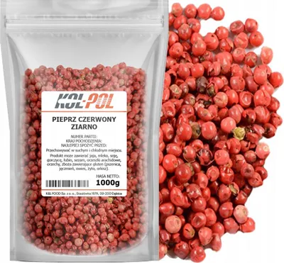 Zdjęcie produktu dla PIEPRZ CZERWONY ZIARNISTY 1kg Aromatyczny naturalny ziarno jakość Kol-Pol