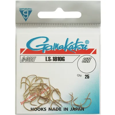 Produktbild von Gamakatsu LS-1810G Hooks Goldfarben - 25 Friedfischhaken, Größe:10