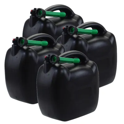 Produktbild von 4x Benzin- und Kraftstoff-Kanister 20L mit Einfüllstützen, UN-Zulassung - Citomerx