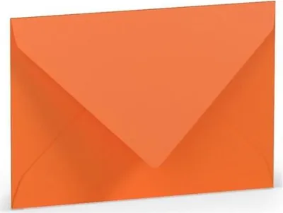 Produktbild von Briefumschlag C7 Nassklebung Seidenfutter Orange