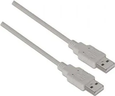 Imagen del producto de AISENS A101-0022, 2 metros, USB A, USB A, USB 2.0, color beige