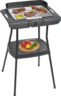 Produktbild von BOMANN Barbecuegrill BQS 2244 CB mit Standfuss, Grillfläche: 36 x 25 cm 2000 W schwarz