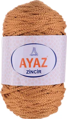 Produktbild von 500g Strickgarn ZINCIR Strickwolle Häkelgarn Makramegarn, Farbwahl, Farbe:1111 goldgelb