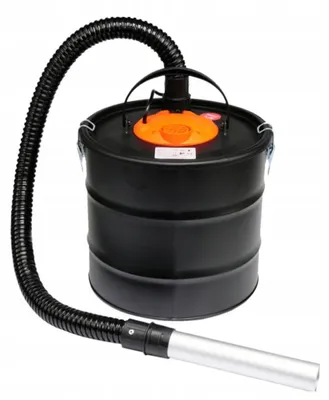 TOYA Aschesauger 800W mit 18L Metallbehälter und mehrstufigem Filtersystem