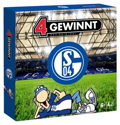 Produktbild von 4 Gewinnt FC Schalke 04 Strategie Spiel Fußball Brettspiel Gesellschaftsspiel