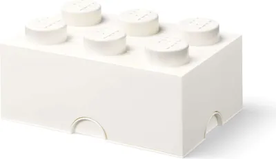 Produktbild von LEGO Storage Brick 6  (weiß)