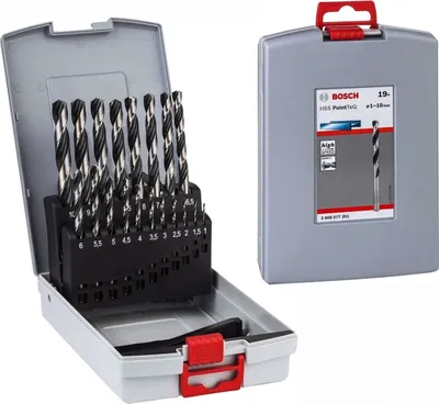 Produktbild von Bosch Metallbohrer-Set HSS PoinTeQ, ProBox, 19-teilig, DIN 338, 1-10 mm