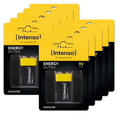 Imagen del producto de Pilas alcalinas, E-Block, LR61, 9V Energy Ultra, para venta al por menor (paquete de 10)