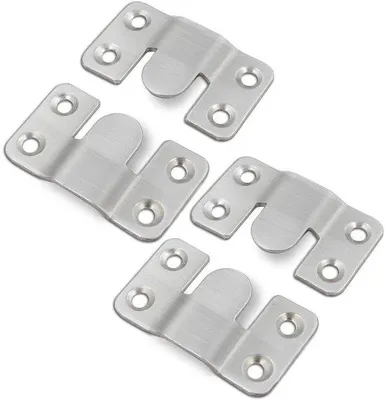 Zdjęcie produktu dla Wieszak ze stali nierdzewnej 54 mm, ukryty zacisk, haczyk do ramek na zdjęcia, zamykany