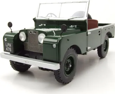 Produktbild von MCG 18367 Land Rover Series I ohne Verdeck RHD 1957 dunkelgrün 1:18